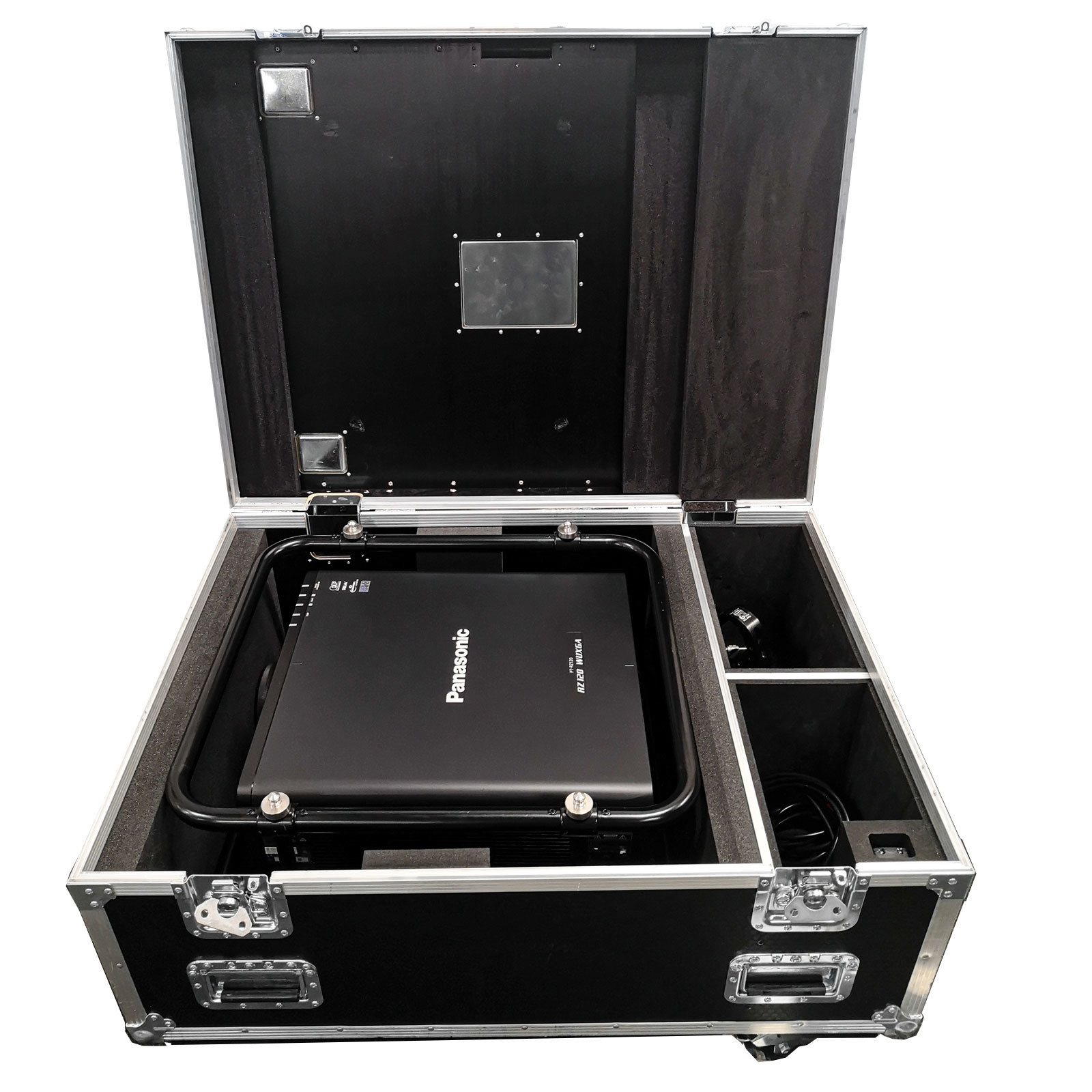 Hinged Lid Projector Flight Case With Flying Frame